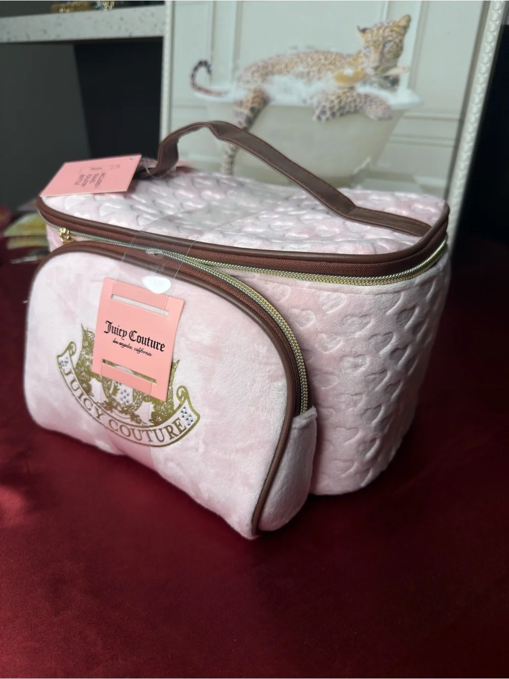 Juicy Couture Pink Quilted Cosmetic Cases